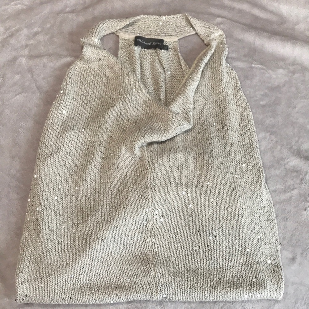 BOGO Michael Stars Cowl Neck sequin tunic